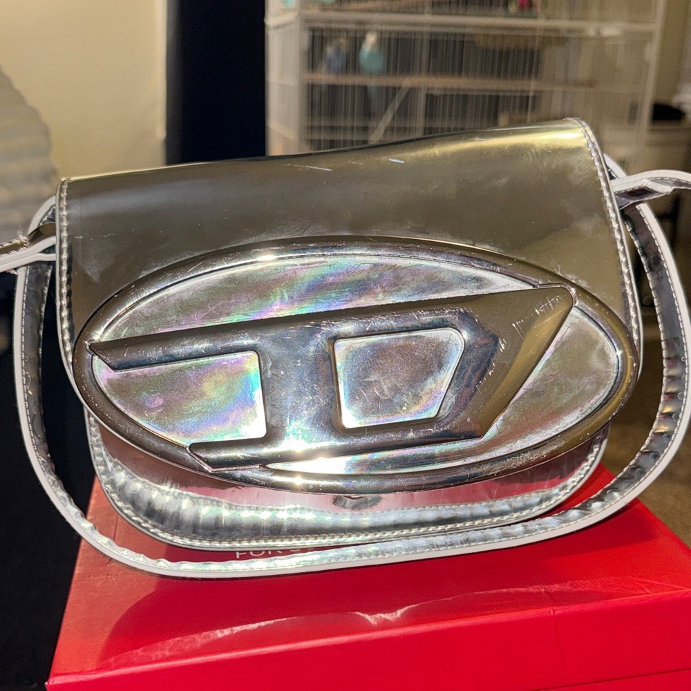 Silver and Black Clutch